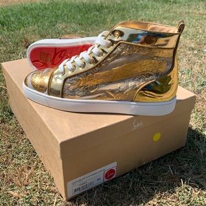 Christian Louboutin Gold Brand New 43